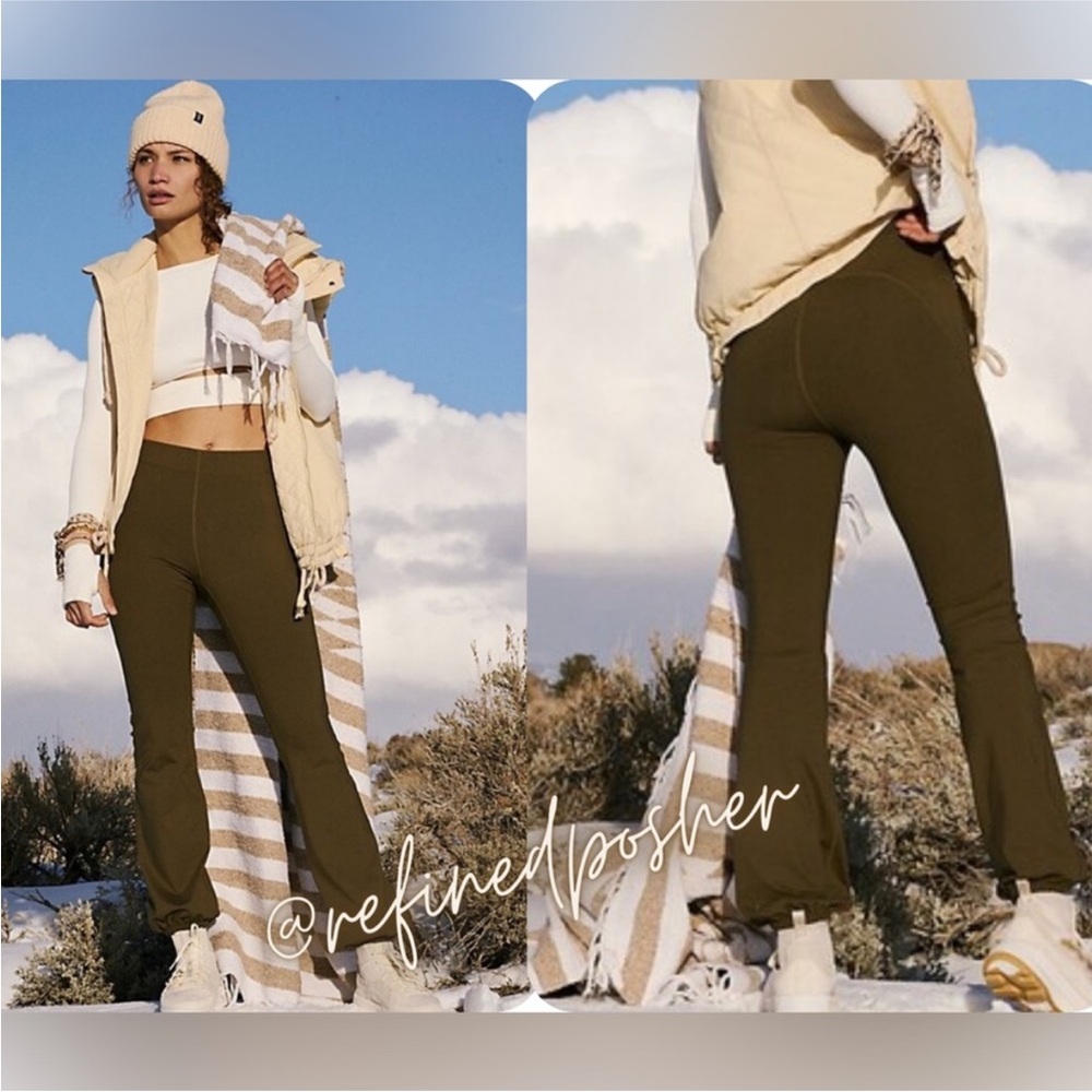 Free People Movement Let’s Bounce Pants size Small & Medium NWT Dark Olive